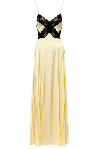 Lace-Detail Evening Gown