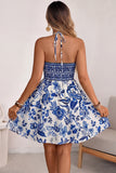 Halter Neck Cutout Vacation Dress