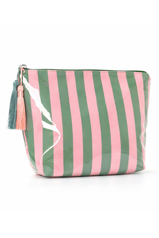 Striped Tassel Accessory Pouch