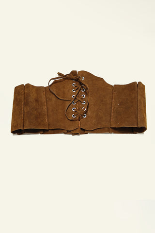 Lace-Up Corset Waist Belt