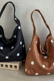 Polka Dot Slouchy Shoulder Bag