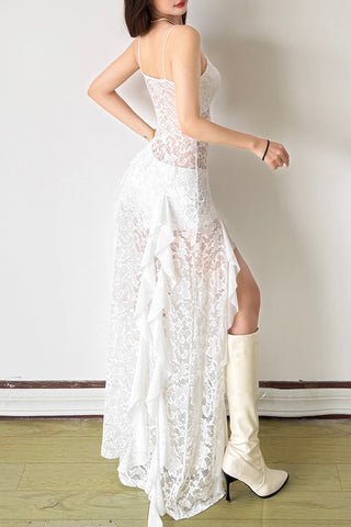 Spaghetti Strap Lace Dress