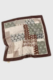 Patchwork Geometric Print Square Scarf