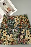 Floral Jacquard Tube Top Skirt Set