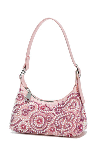 Pearl Beaded Hobo Bag