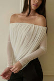 Off-Shoulder Draped Top