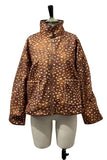 Printed Zip-Front Collared Jacket