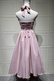Elegant Halter Neck Evening Dress