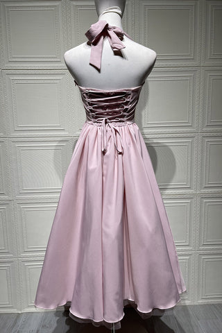 Elegant Halter Neck Evening Dress