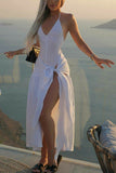Elegant Wrap Skirt Set