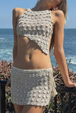 Crochet Skirt Set with Unique Details