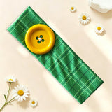 Plaid Button Headband