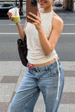Polka Dot Halter Tank