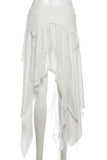 Asymmetrical Draped Midi Skirt