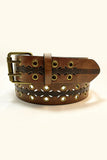 Metal Eyelet Cutout Waist Belt