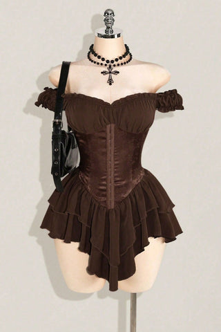 Ruffle Off-Shoulder Night Out Dress