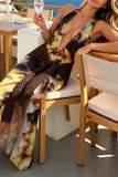 Halter Maxi Dress with Crochet Detail