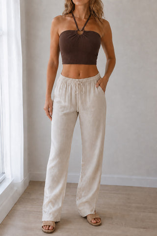Abstract Geometric Halter Skirt Set