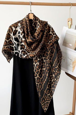 Floral Print Square Scarf