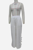 Side-Tie Casual Pants