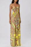 Paisley Halter Neck Wide-Leg Pants Set