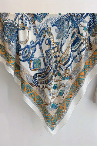 Floral Print Square Scarf