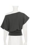 Graphic Off-Shoulder T-Shirt