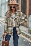 Plaid Button-Front Long Sleeve Shirt