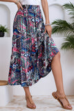 Bohemian Print Flowy Skirt