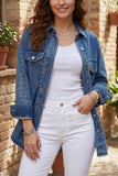 Studded Collar Denim Jacket