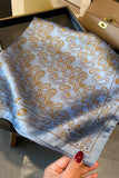 Paisley Print Satin Neck Scarf