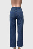 Stud Cutout All-Over Straight Jeans