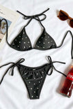 Polka Dot Triangle Bikini Set