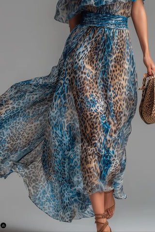 Off-Shoulder Flowy Casual Dress