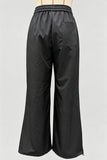 Drawstring Wide-Leg Casual Pants