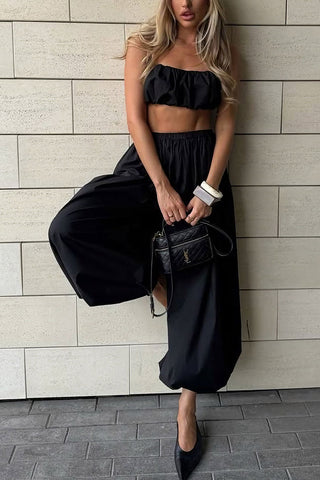 Elastic Waist Balloon Pants