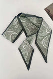 Assorted Print Satin Finish Skinny Scarf