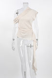 Draped Asymmetric Tank Top