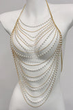 Multi-Layer Pearl Chain Body Jewelry