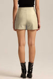 High-Waist Front Slit Mini Skirt