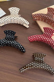 Polka Dot Acetate Hair Claw Clip