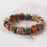 Glazed Beaded Bracelet