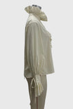 Ruffle Collar Long Sleeve Blouse