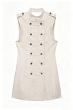 Button-Front Shift Dress