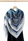 Floral Print Square Scarf