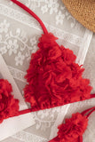 Floral Ruched Halter Bikini Sets