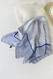 Polka Dot Square Scarf with Border