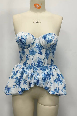 Polka Dot Sweetheart Peplum Tank