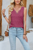 Eyelet-Detail Tank Top