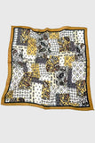 Patchwork Geometric Print Square Scarf